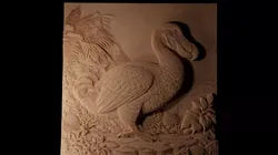Dodo Bird CNC 3d Print High Relief Sand Casting 3D print model