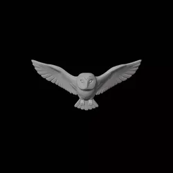 Flying Owl Sculpture 3D Print Model 3D print model