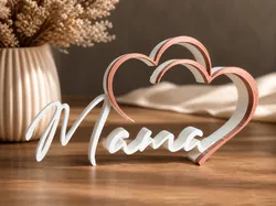 Mama Heart Sign Bundle | 3 Versions | Mother’s Day Gift | 3D Printed Decor | Multicolor