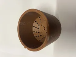 Plant Pot 80mm with Drain Insert (Fuzzy Skin)