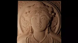 Princess 02 CNC 3d Print High Relief Sand Casting 3D print model