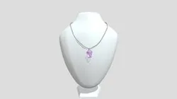 RANTAI LOKET BATU KECUBUNG ( AMETHYST )