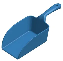 Rectangular bowl shaped scoop with handle