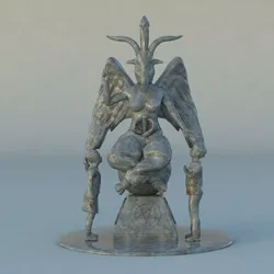 Satanic Statue 3D print model