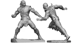 SCORPION VS SUB-ZERO for 3D PRINT STL  3D print model