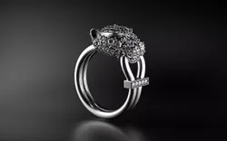 Shadow Panther Ring 3D print model