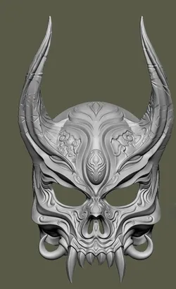 skull mask patterned