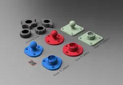 Snap-fit ball joint with locking nut - Giunto Sferico ad incastro con ghiera di blocco