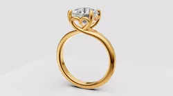 Solitaire ring 3D print model