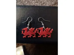 Welsh Dragon Earrings
