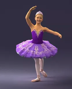 000090 Elegant Ballerina 1109 3dp 3D print model