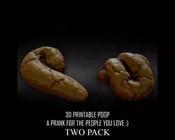 3D PRINTABLE POOP PRANK TWO PACK 3D print model