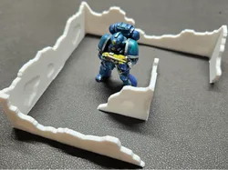 Broken Wall Props for Diorama - Free 3D Print Model