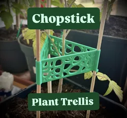 Chopstick plant support trellis