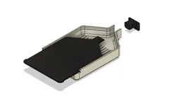 Diamond Art Stackable Tray With Sliding Cover