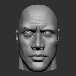 Dwayne johnson  3D print model