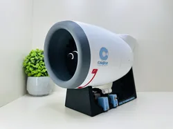 Electric Turbo Fan Model with Functional Reverse Thrusting