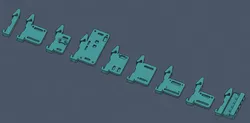Ender 3 NG v1.2 universal accessory module DIN cards