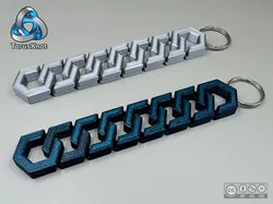 Hexagonal Articulated Flexi Keychain V2