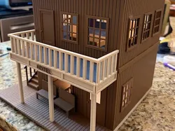 HOTEL FOR G SCALE MODEL TRAINS (OLD WEST) - Free 3D Print Model