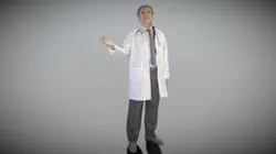 Male doctor looking up 284