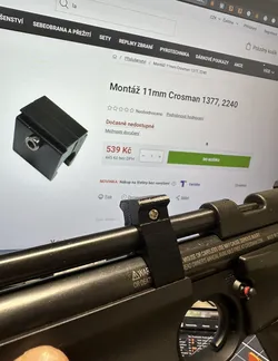 Modified Crosman Pistol Picatinny Rail Block 2-part 1377/1322 with screws - thx @FaceHaver