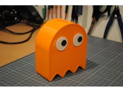 Pac-Man Ghost piggy bank with separate eyes