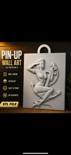 Pin-Up Wall Art Series #1 Anchor Girl