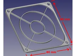 Rejilla ventilador 80mm por 80mm