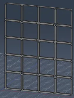 Screw Mounted Gridfinity 4x5 Baseplate