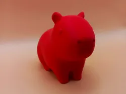 Smooth Chibi Capybara Sculpture