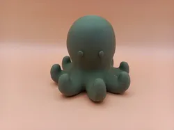 Smooth Chibi Octopus Sculpture