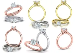 Solitaire Rings Collection v2 3D Model Pack
