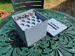 Stackable Humbrol Paint 14ml Tin Storage Boxes 3D print model