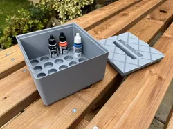 Stackable Vallejo Paint 17ml 18ml Dropper Bottle Storage Boxes 3D print model