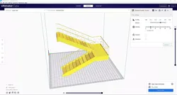 Stairs 1 wooden staircase 3D print model