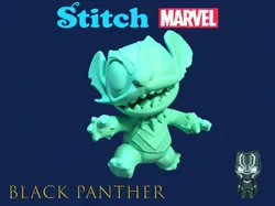 Stitch as Black Panther (Disney meets Marvel)