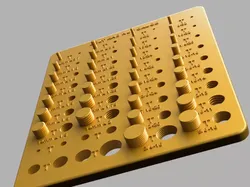Thread Test Gauge Board 3D print model