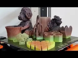 Tree Stump Coaster with Bark Texture Set of 3 3D print model
