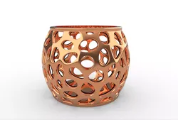 Voronoi Cup with smooth perforations Cup 3D print model