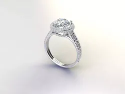 2 2 carat Diamond Ring 3D print model