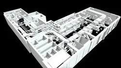 A 3D model based on point clouds was created
