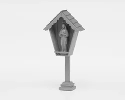 Alpine shrine - 1-35 - supported 3D print model