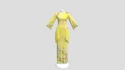 Baju Kurung Moden Kuning