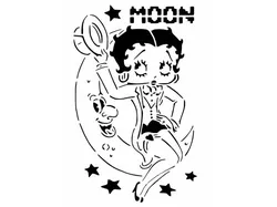 Betty Boop stencil 2