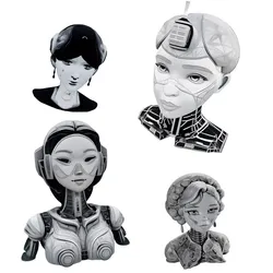 Cyberpunk Era Ladies Collection - Retro-Futuristic Character 3D print model