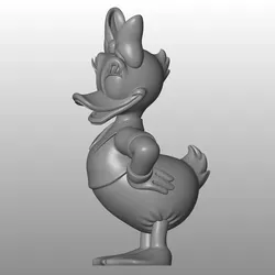 Daisy Duck-Classic Style 3D Printable Figure 3D print model