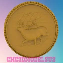 Deer 7 3D MODEL STL FILE FOR CNC ROUTER LASER 3D print model
