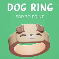 Dog Ring 3D print model