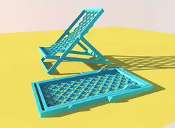 Foldable beach chair phone stand